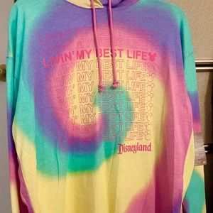 Famous Disneyland Livin My Best Life Pullover Hoodie Adults 1X